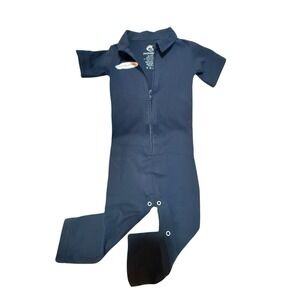 Knuckleheads Toddler Mechanic Coveralls Boys 18-25 Mo Navy Blue Romper 1-piece